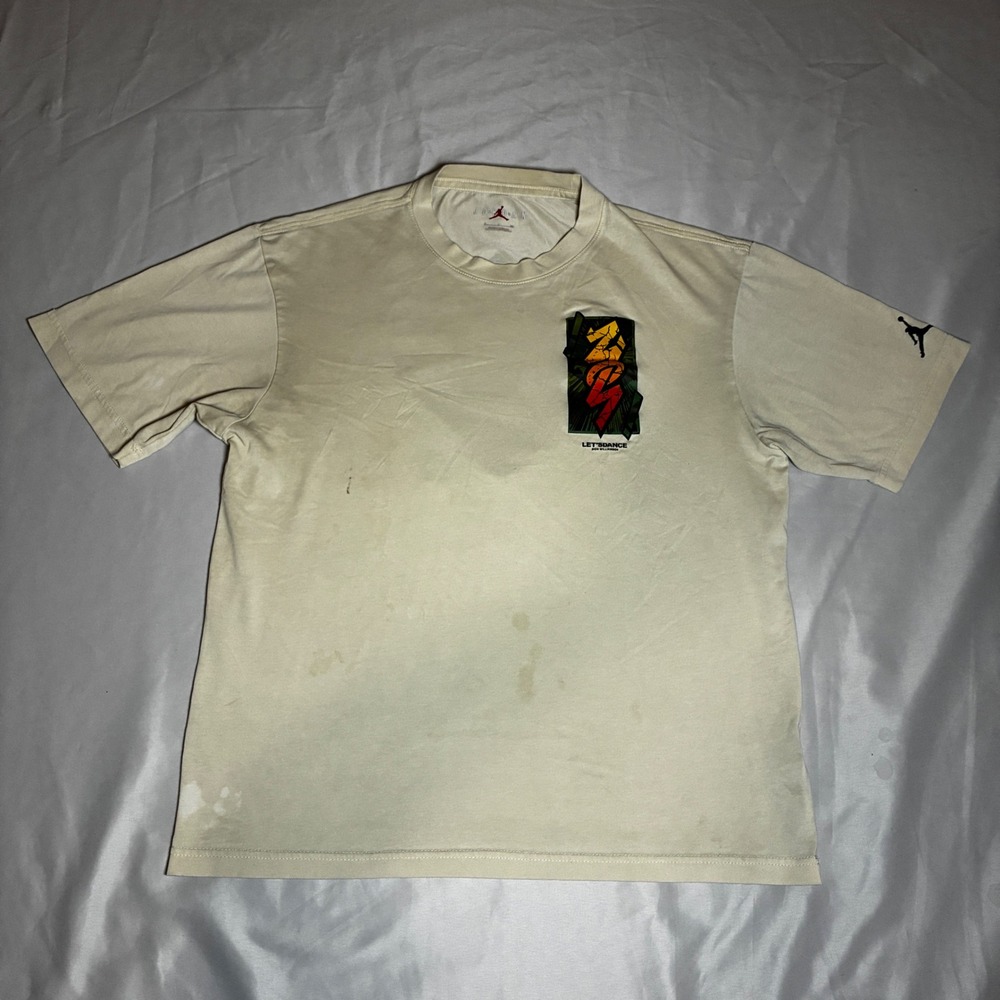 Jordan Zion Williamson Lets Dance‎ Dri-FIT Graphic T-Shirt Tan Mens Small S